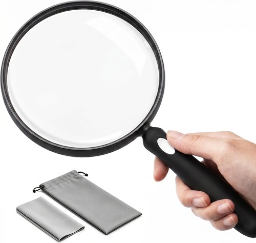 Large 10x magnifying - magnifying, glass