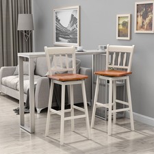 2X Swivel Height Bar Stools