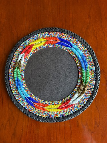 Decorative beaded round - decorative,