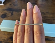 14K Solid Gold Herringbone