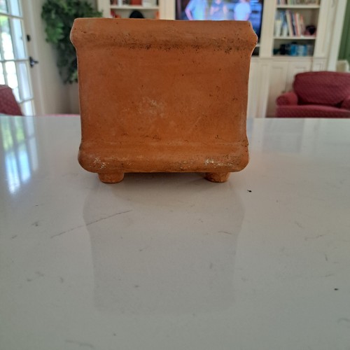 Vintage footed planter - footed,