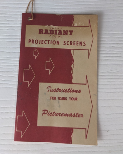 Vintage instruction tag - , for