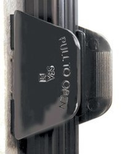 Mirrored door latch - door,