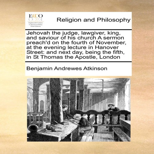 Jehovah the judge - , lawgiver