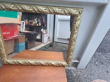 Vintage Wooden  Mirror With Floral Surround