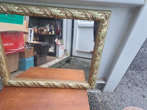 Vintage wooden mirror - wooden,