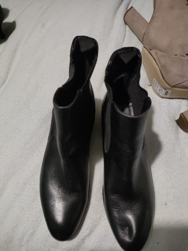Ladies leather pull boots - pull,
