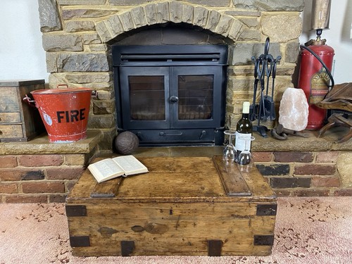 Old antique pine chest - old,
