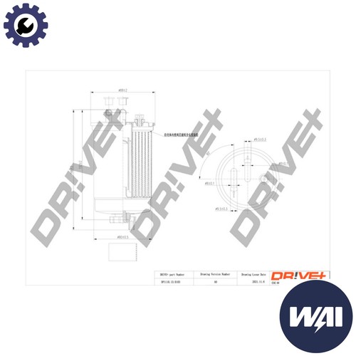 Fuel filter dp1110 0103 - fuel, for