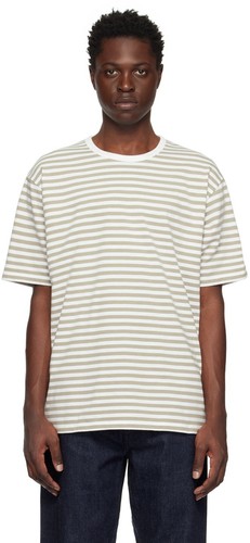 Nanamica taupe white striped - nanamica,