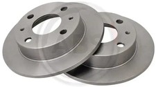 2x Brake disc solid 16529 A.B.S. for SUBARU VIVIO