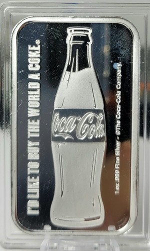 1oz silver coca - coca, cola