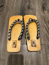 Geisha shoes costume wooden