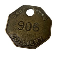 Original Babbington Colliery Pit Check  Miners Lamp Tally