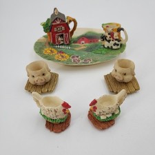 Miniature Figural Tea Set