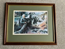 Mick Cawston Print “A Noble Breed” Mounted And Framed. Needs Glass