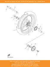 YAMAHA Bearing, 93306-07208