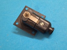 Air Ministry 2 Pin Plug & Socket ~ WW2 ~ Mounted socket & Plug Ref. No.5C/591