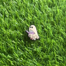 Ghost Book  Croc charm For crocs clogs - shoe decoration bookish book lovers