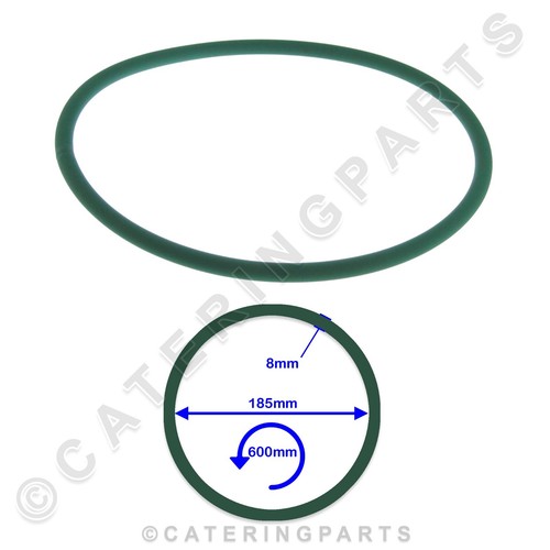 600mm long green rubber - 600mm,