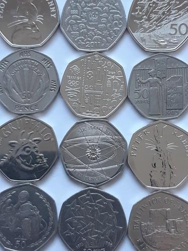 Rare 50p coins - kew, gardens