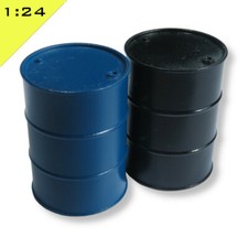 2x 3D Printed OIL DRUMS 1:24