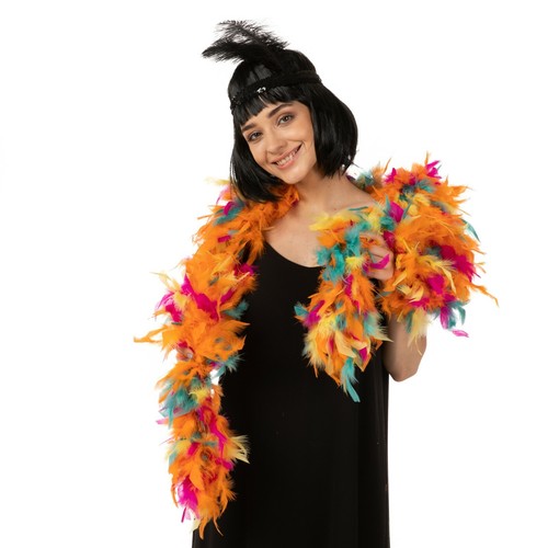 Rainbow feather boa - feather, fancy