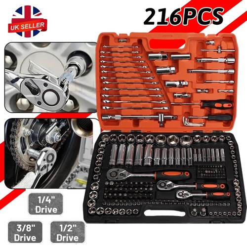 216 pcs socket set - pcs, 1/2