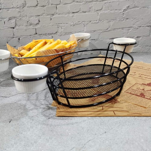Wrought iron fruit - iron, portable