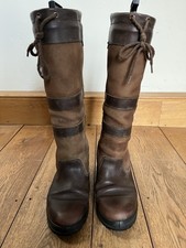 Dubarry Galway Ladies Waterproof Leather Country Boot in Walnut size 6