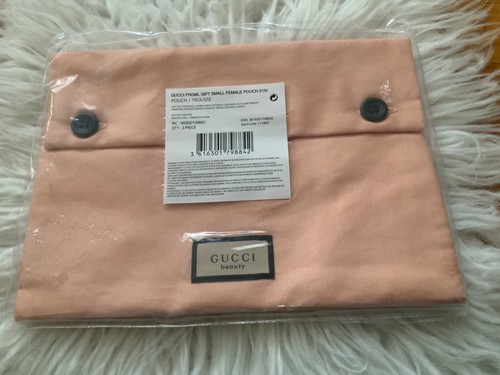 Gucci pink peach cotton clutch - gucci, pink/peach