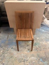 wooden garden chair, used, great quality, garden chair, brown, rustic design.