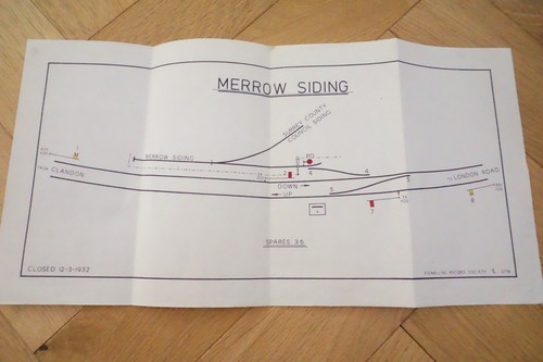 Merrow siding signal box - siding,