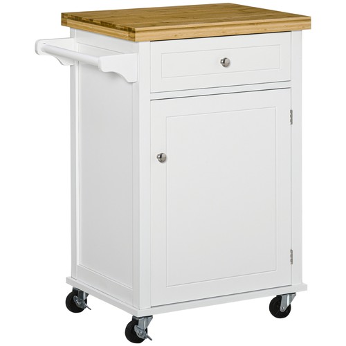 Homcom rolling kitchen - kitchen, cart