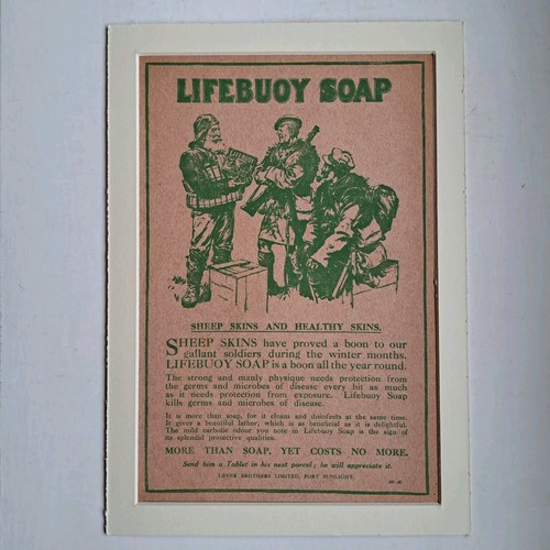 Lifebuoy soap advert 1916 - soap,