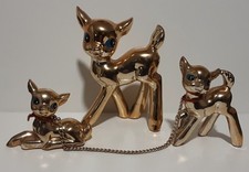 Vintage  Gold Deer Bambi
