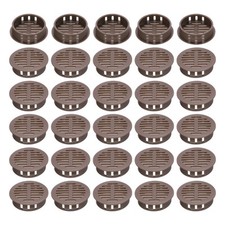 30Pcs 35mm/1.4in Air Vents Circular Soffit Vents, Drak Brown Soffit Vent Cover