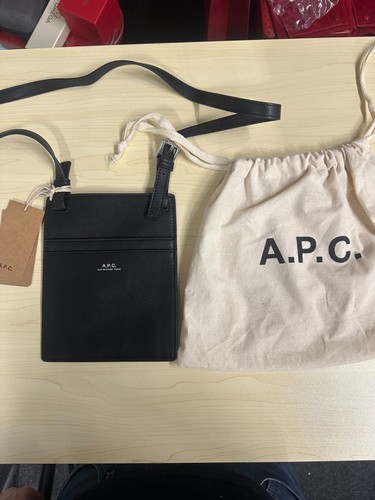 Black leather crossbody - black,