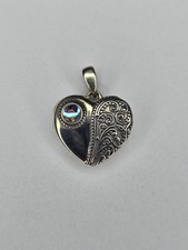Heart Photo Locket Moonstone