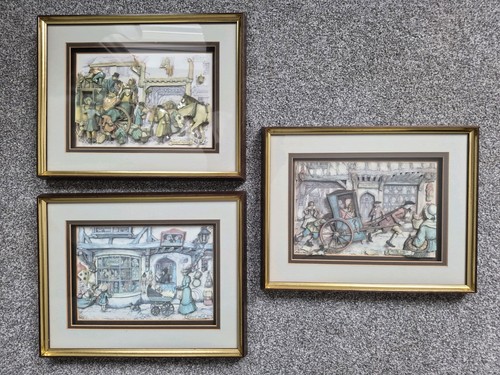 Anton pieck vintage - 3d, framed