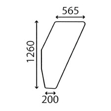 DOOR GLASS L/H FOR FIAT 60-90