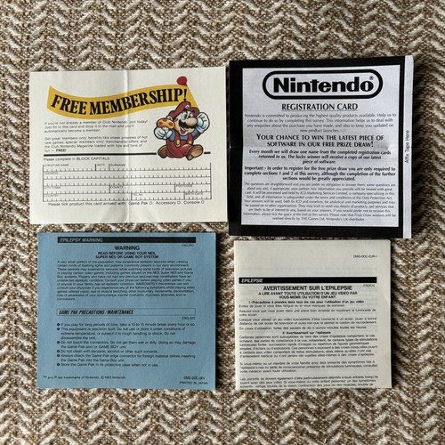 Nintendo gameboy insert - gameboy,