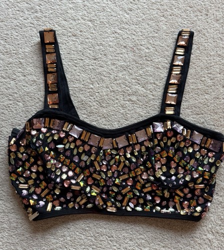 Black vintage topshop top - black,