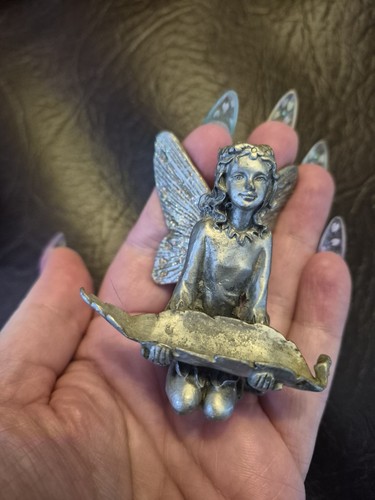 Pewter fairy figure ornament - figure,
