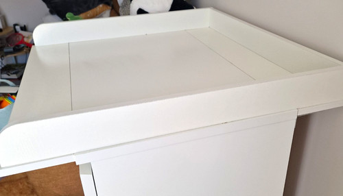 White wooden baby changing - baby,