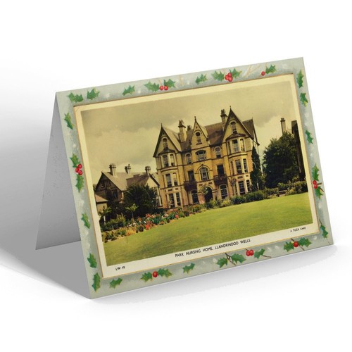 Xmas notelet vintage - wales,
