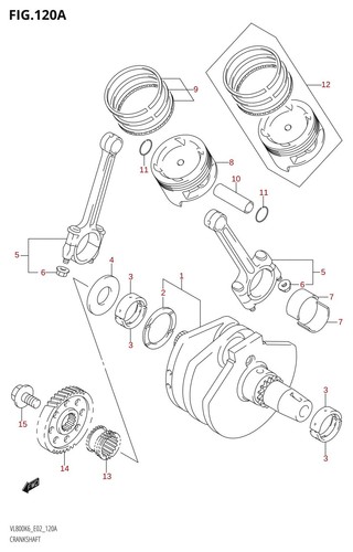 Suzuki genuine crank - suzuki,