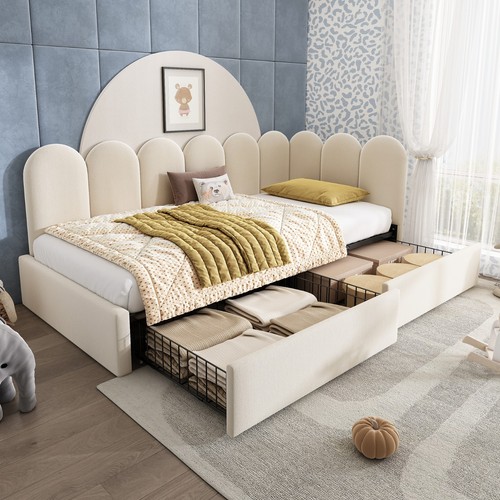 3ft single upholstered bed - 3ft,