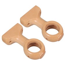 2pcs Wooden Curtain Rod