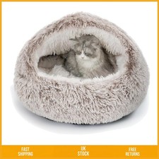 Soft Plush 2-in-1 Cat Cave Bed